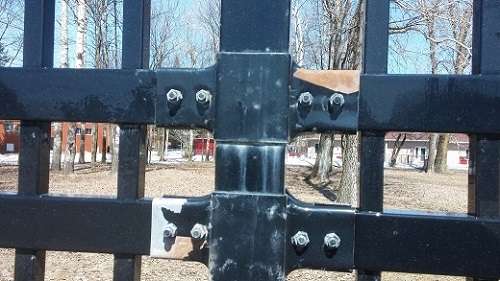 Clôture fer forgé galvanisé